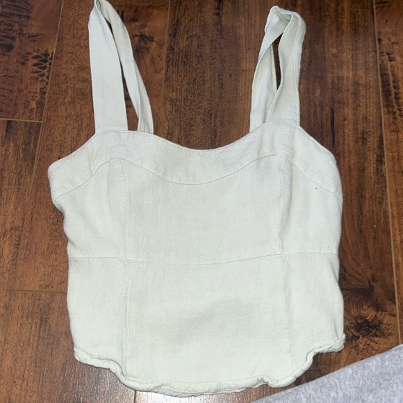 Light green adjustable crop top - Picture 1 of 4